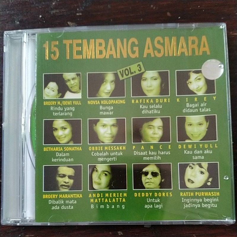 Cd 15 Tembang Asmara Vol 3 Dan 4 Pop Nostalgia Shopee Indonesia