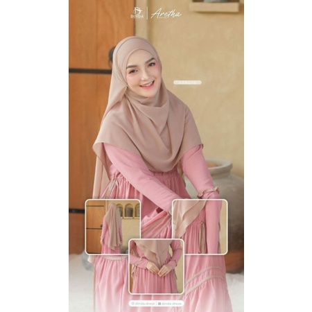 (READY CHAT dulu)GAMIS ARETHA BY DINDA/GAMIS LEBARAN MURAH/GAMIS ESPRESO/COD/GAMIS BRANDED