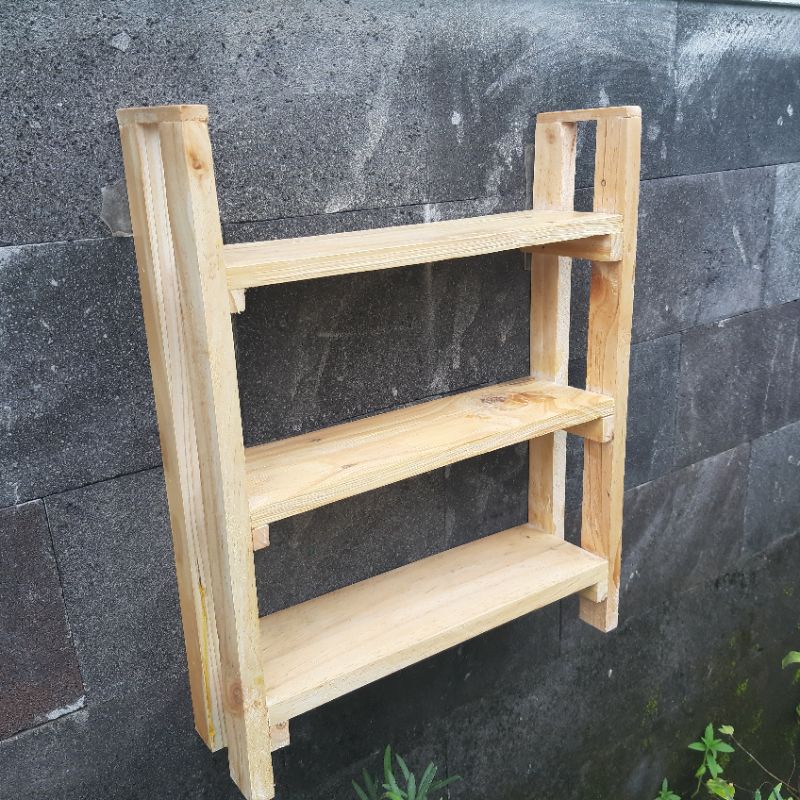 Rak Bumbu Susun | Rak Kosmetik |Rak Dinding | Rak Kayu