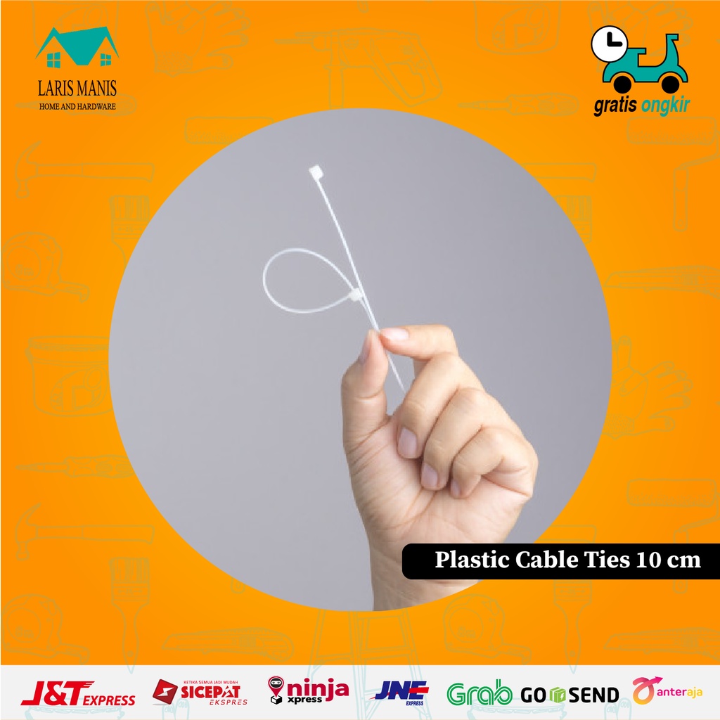 

Tali Ripet Tali Kabel Plastik Plactic Cable Ties 10, 15, 20, 25 cm