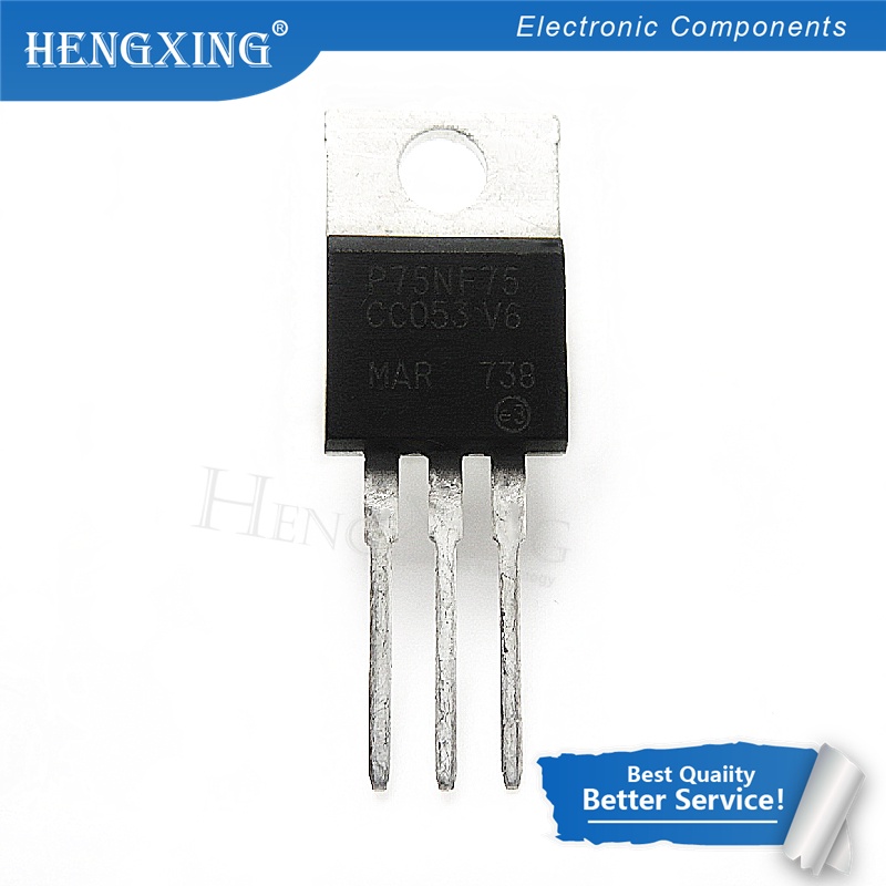 100pcs Ic STP75NF75FP P75NF75FP TO-220F 75V 80A