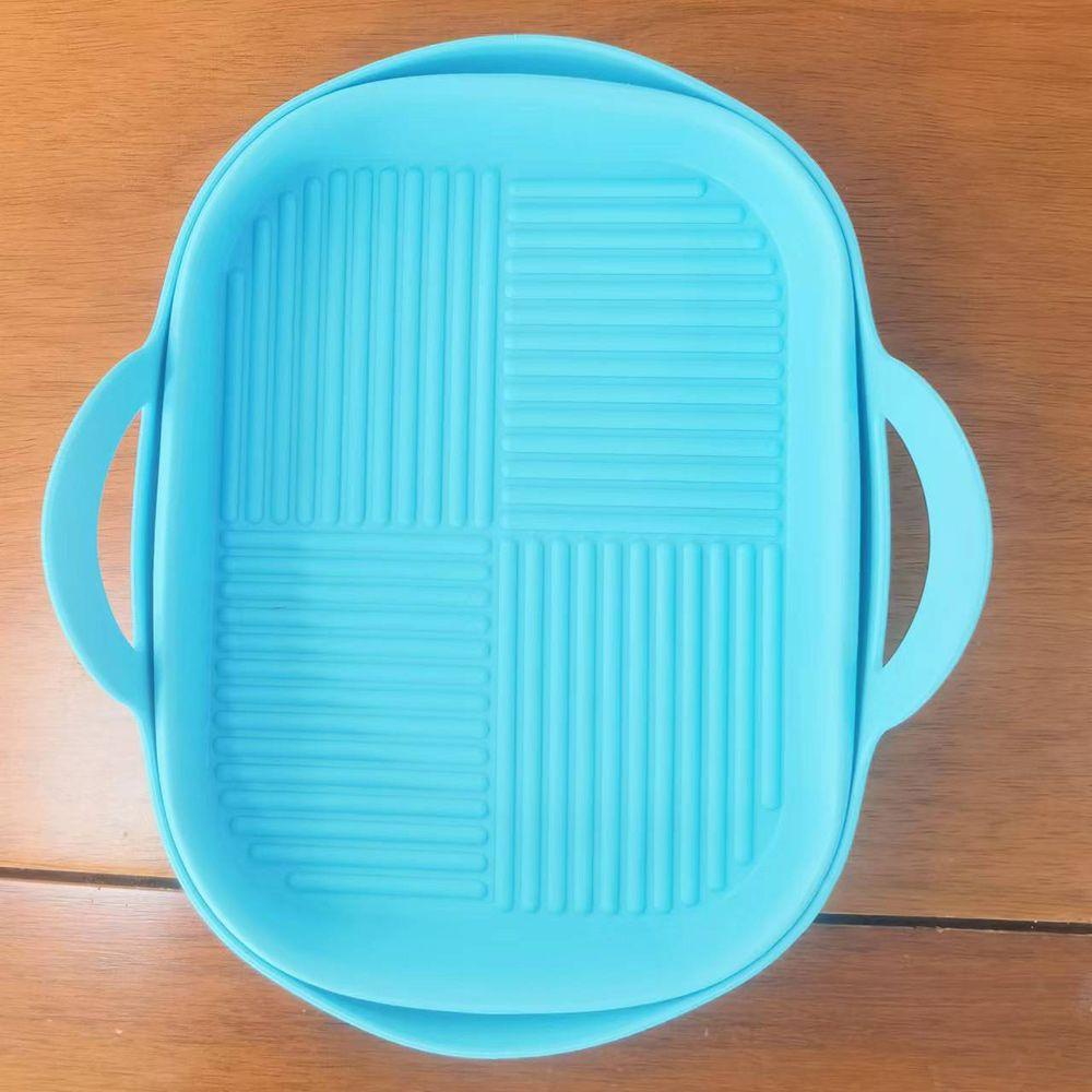 Solighter Panci Silikon Lipat Grill Pot Tray Baking Basket Reusable Pengganti Liners Baking Pan