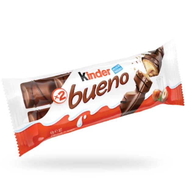 

Kinder Bueno Chocolate With Milk & Hazelnut 43 gr - Kinder Chocolate - Grosir Coklat