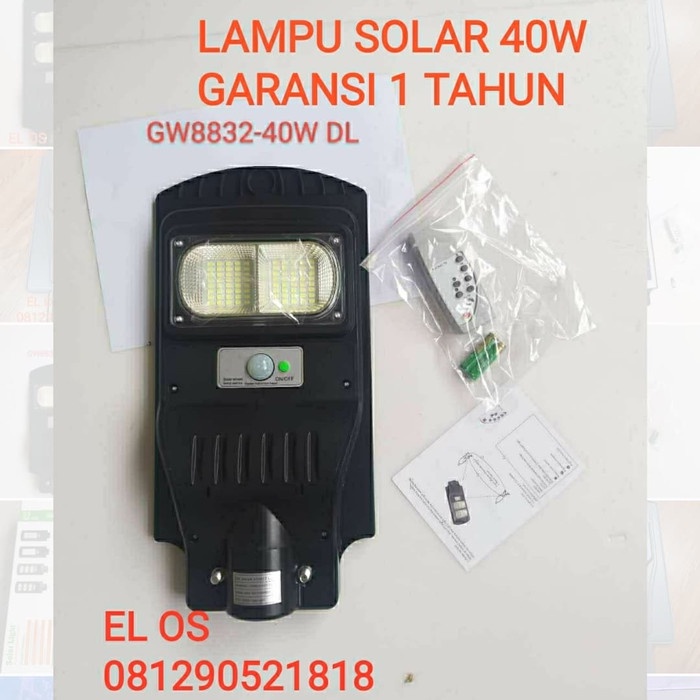 Lampu Jalan 40W Solar Pju Led Solar Cell 40Watt