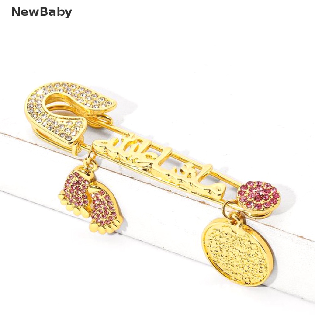 NewBaby Muslim Islamic Religious Style Pendant Rhinestone Crystal Pin Brooch Gift ID