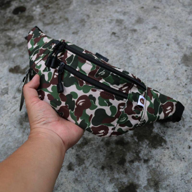 Tas waistbag bape mini