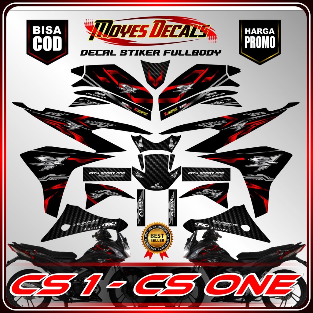 BISA COD Stiker CS1 Stiker CS One Decal CS one Fullbody Sticker decal striping honda CS One FUllbody