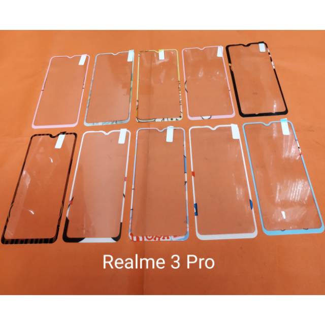 Tempered glass Realme 3 pro motif gambar karakter anti gores kaca screen guard