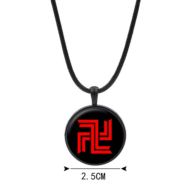 Anime Tokyo Revengers Necklace Pendant Glass Hanemiya Kazutora Manjirou Sano Necklace Jewelry Cosplay Accessories