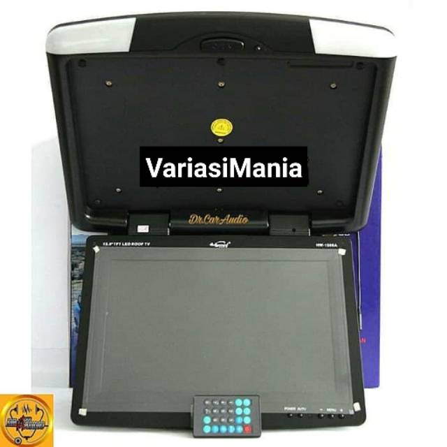 Monitor tv mobil bagian plafon merek hollywood 15.8inch
