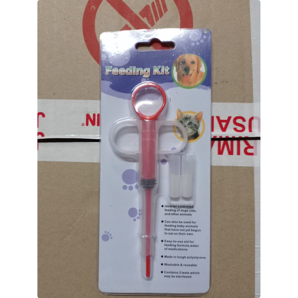 Pelontar Obat suntikan obat kucing and anjing / spuilt feeding kit