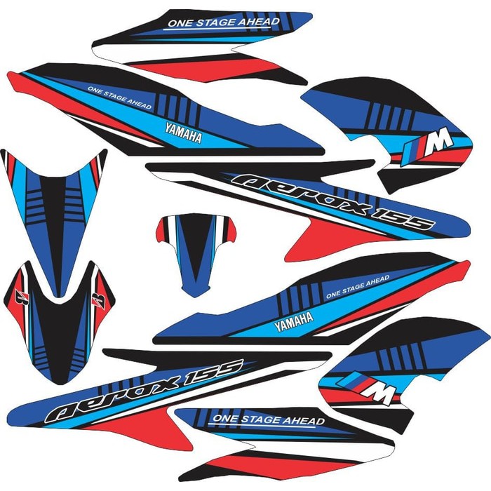 Sticker Aerox 155 Fullbody BMW Livery
