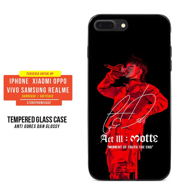 CASING HANDPHONE TEMPERED GLASS CASE iPHONE SAMSUNG XIAOMI VIVO OPPO REALME BIGBANG G-DRAGON KWON JI