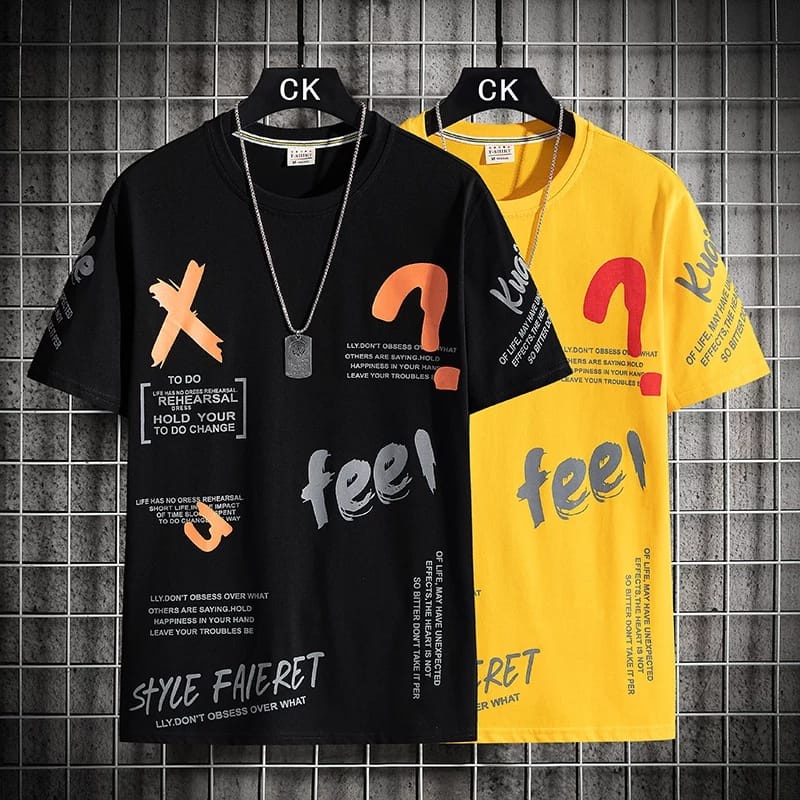 COD-kaos oversize size ML,XL kaos distro t-shirt terlaris baju distro feel 003-belibeli