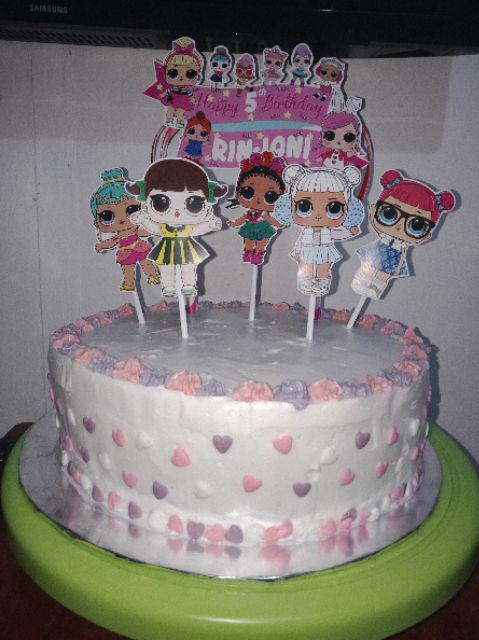 Topper Cake Birthday Lol Custom