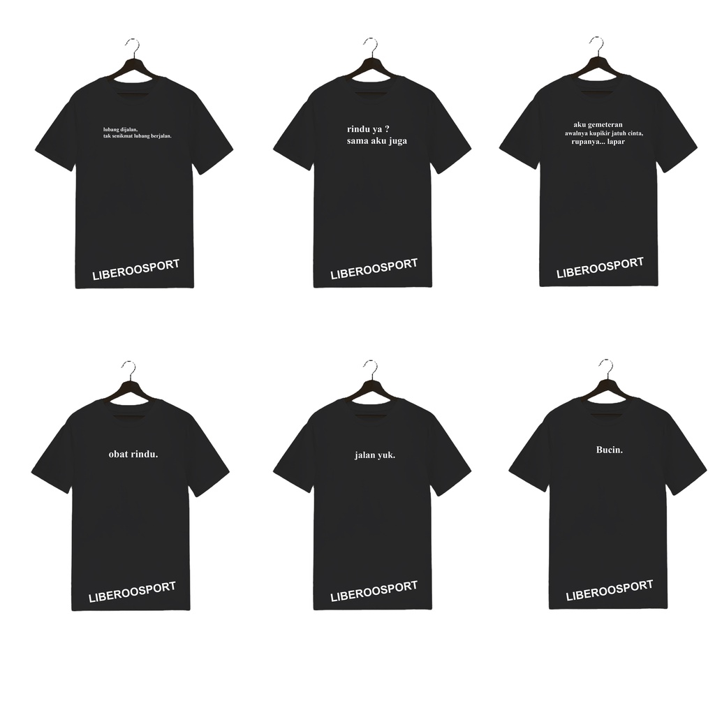Kaos Tshirt Baju Combed 30S Distro | Kaos Aesthetic | kaos kata kata