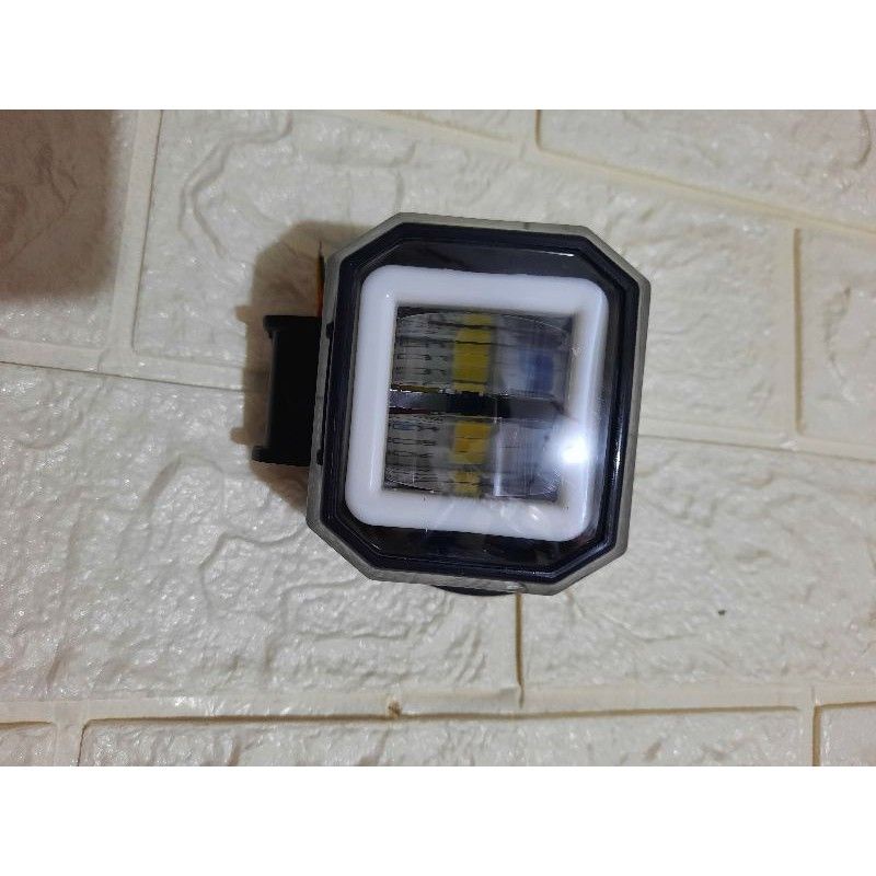 Lampu tembak sorot LED CWL 2 mata lensa 4D 20watt cree angel Eye