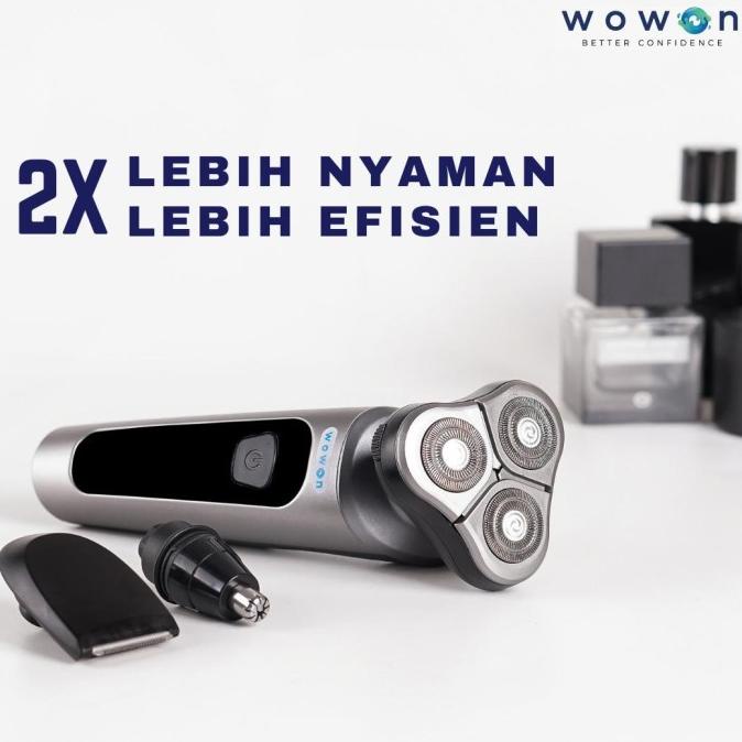 Wowon 4In1 Pro Series Electric Shaver (Alat Cukur Jenggot Dan Kumis)