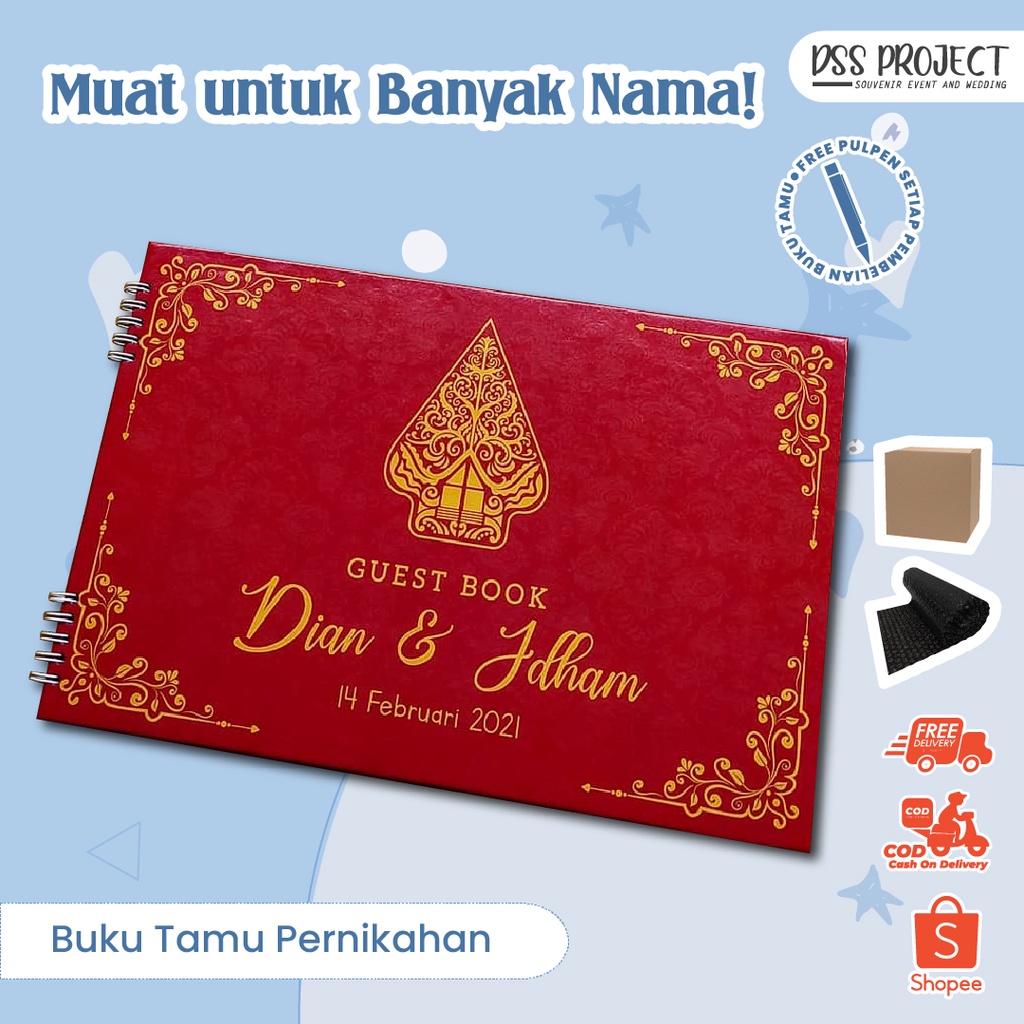 

BUKU TAMU PERNIKAHAN // BUKU NIKAHAN / GUESTBOOK