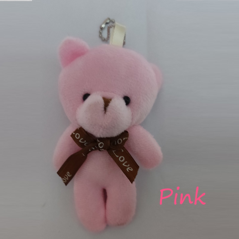 Gantungan Kunci Beruang Boneka Kecil Teddy Bear Keychain Keyring Kado Lucu Imut