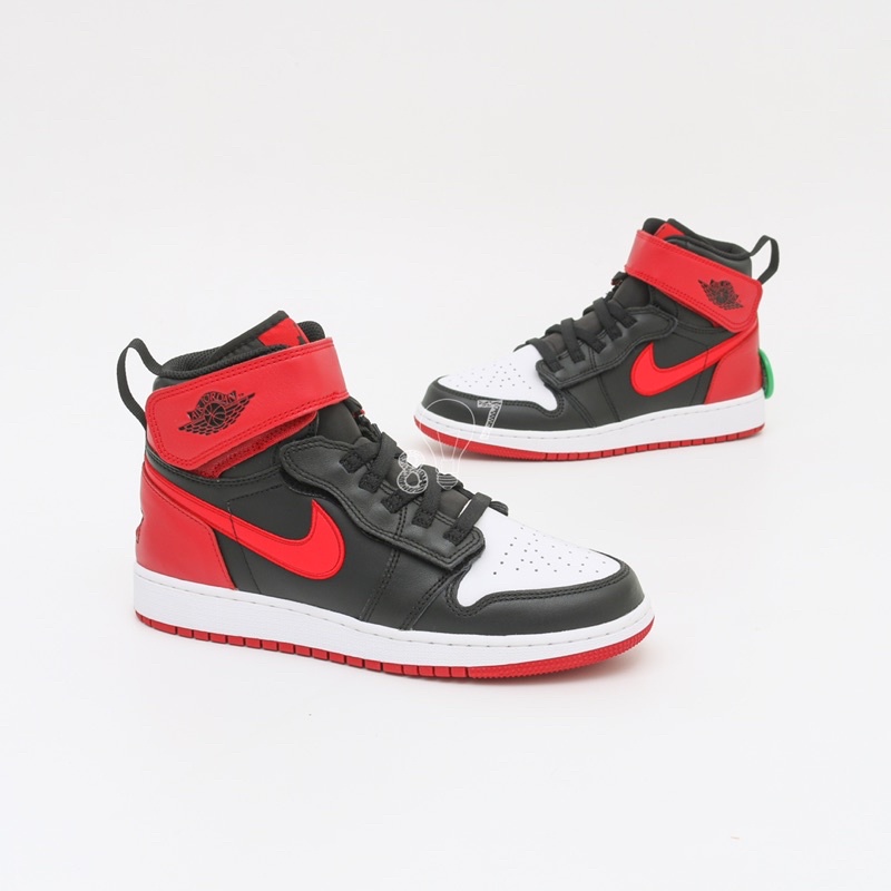 Air Jordan 1 Flyease Bred White Toe GS Women