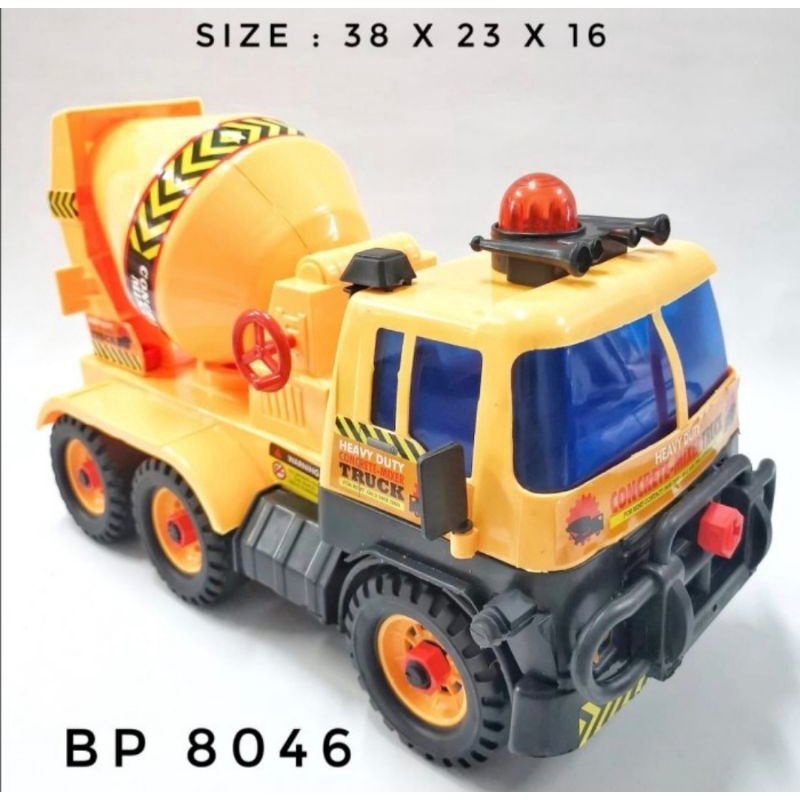 Mainan Anak Truk Molen Konstruksi Truck Construction BP 8046