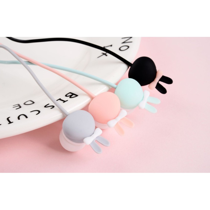 [E-76] Headset Earphone Motif Kelinci LOVING RABBIT / Wadah Headset Motif Hewan Kelinci LOVING