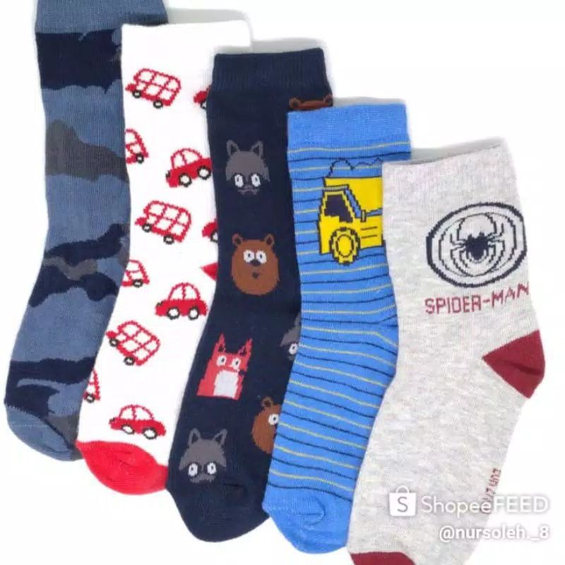 Kaos Kaki Anak Perempuan dan Laki laki Motif Random