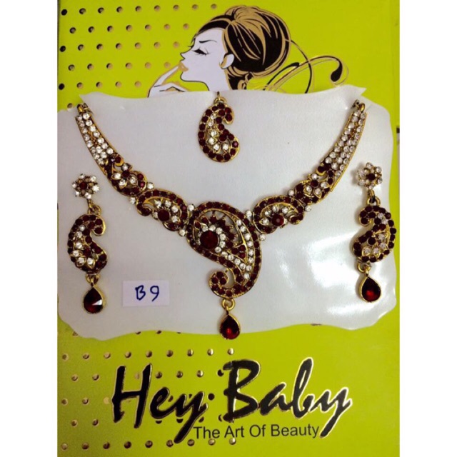 TERMURAH Kalung Set India / Kalung Pengantin / Kalung Lengkap / Kalung Hias