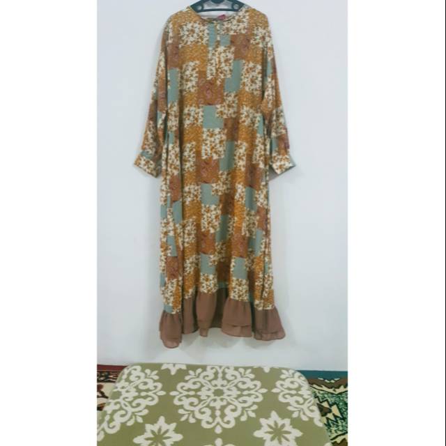 Baju dress gamis  ld 130  bigsize  jumbo new