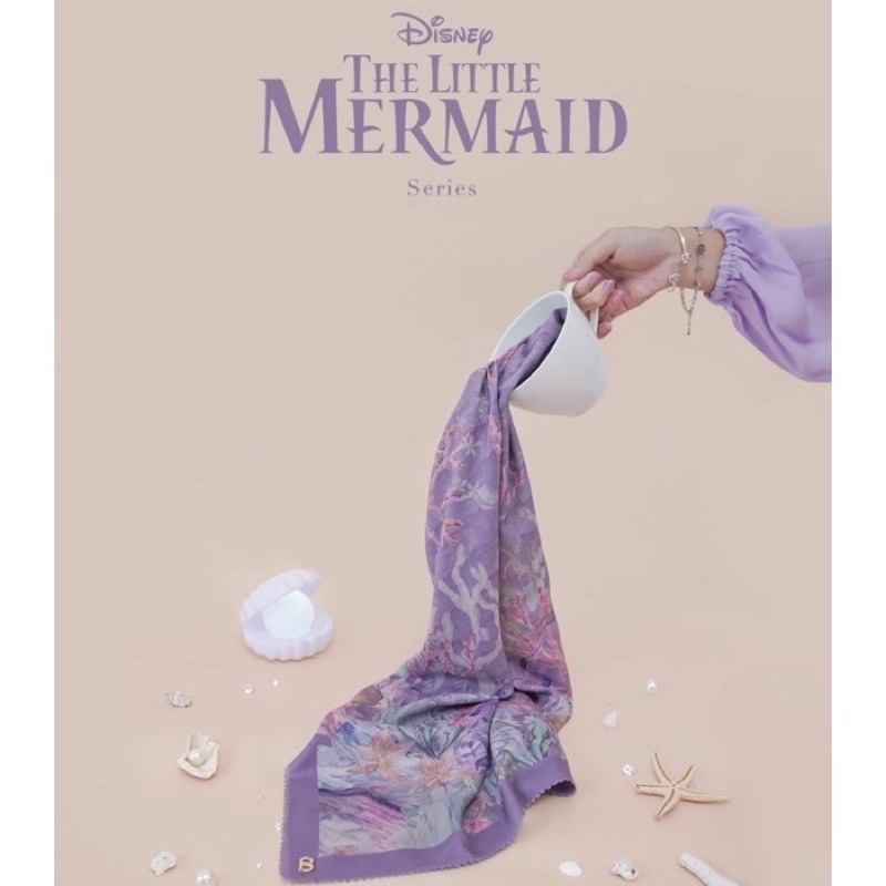 buttonscarves The little mermaid lavender preloved