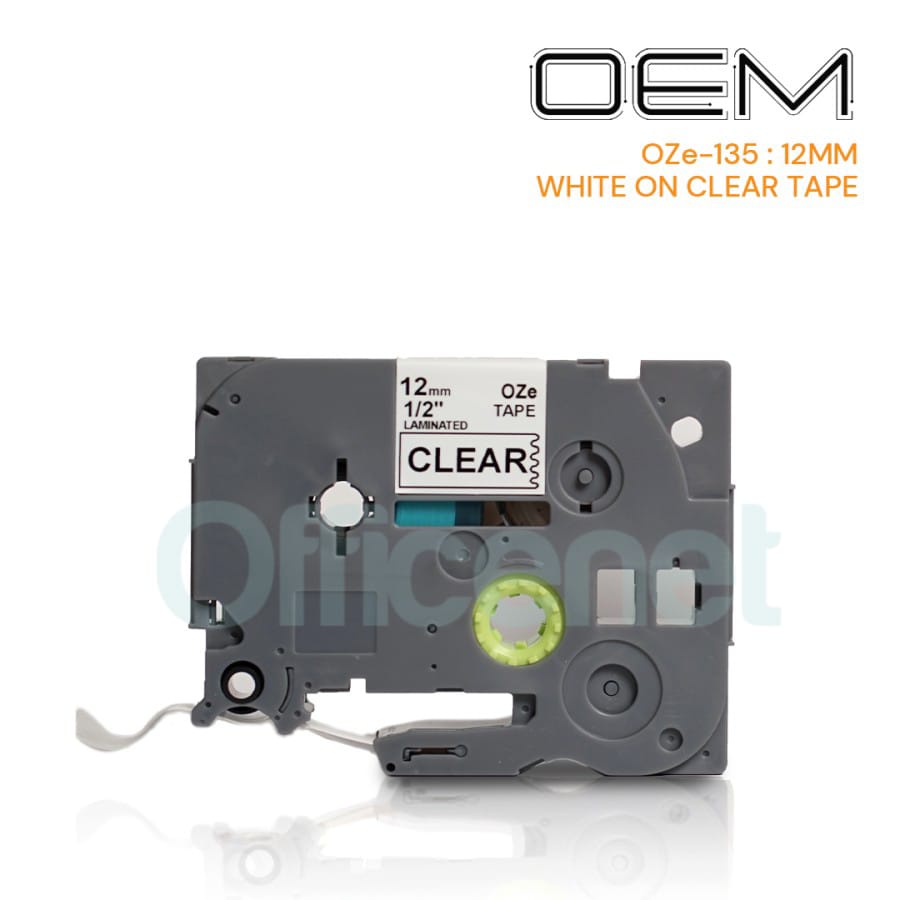 OEM LABEL TAPE 12mm x 8m SPECIAL COLOR FOR USE ON BROTHER PTOUCH