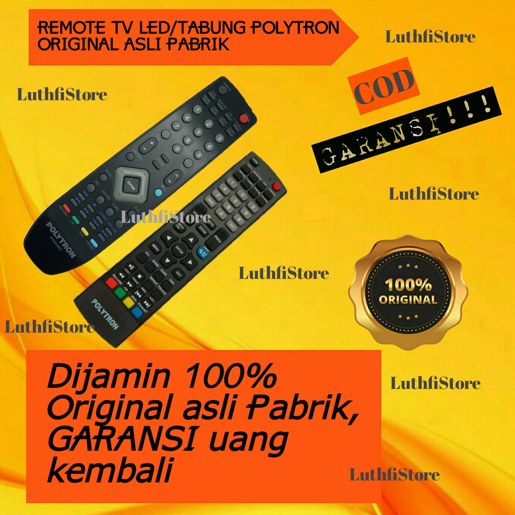 REMOTE REMOT TV LED POLYTRON ORIGINAL ASLI