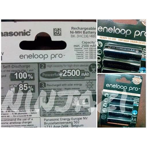 batre panasonic AA - eneloop pro ORIGINAL (isi 4)