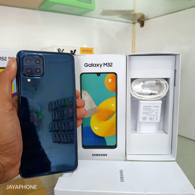 SAMSUNG M32 6/128 FULLSET GARANSI RESMI