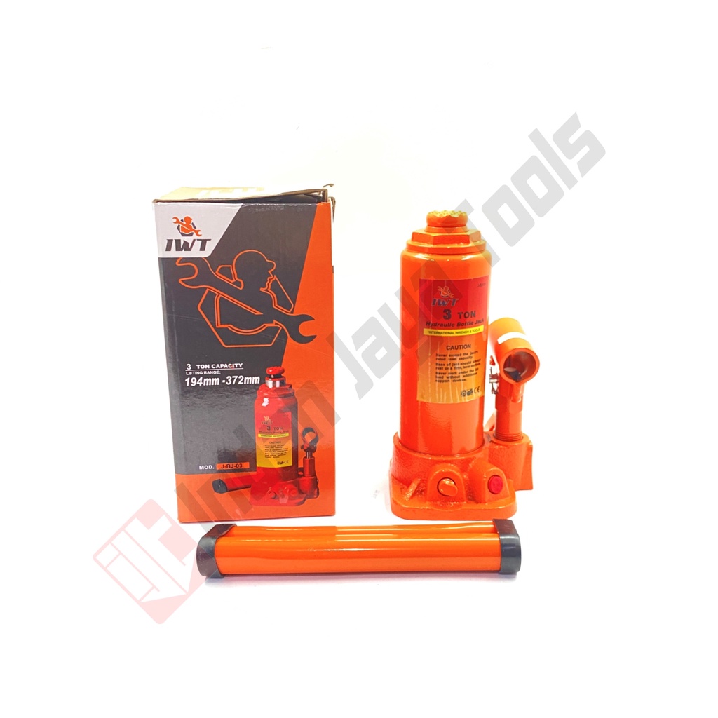 IWT Dongkrak Botol 3 Ton - Hydraulic Jack Hidrolik Mobil