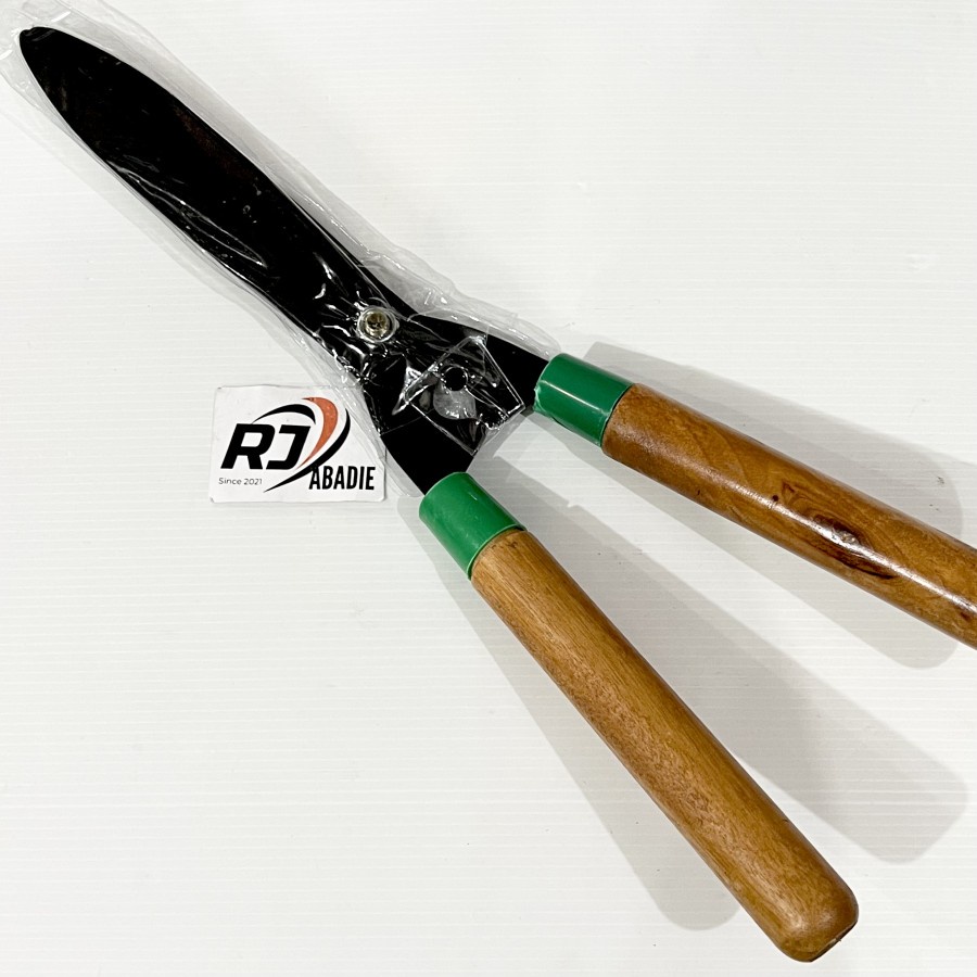 Gunting Rumput Kebun Pagar Gagang Kayu RRT Panjang 52.5cm 21 Inch