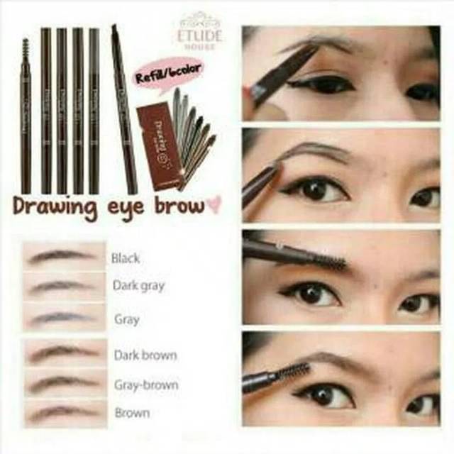 ETUDE HOUSE DRAWING EYEBROW PENSIL ALIS DARK BROWN