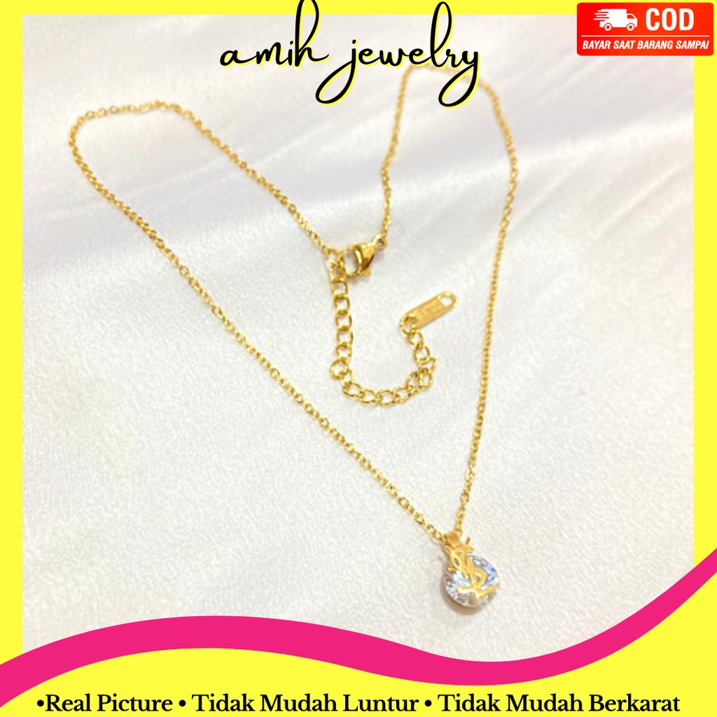 Kalung Titanium Anak Kalung Titanium Wanita Kalung Titanium Pria Kalung Set Kalung Kalung Emas