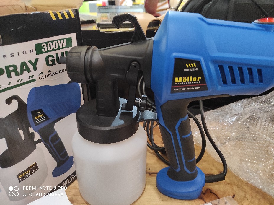 Spray Gun Elektrik Alat Semprot Cat Elektrik Mollar Spray Gun Listrik Tanpa Kompresor