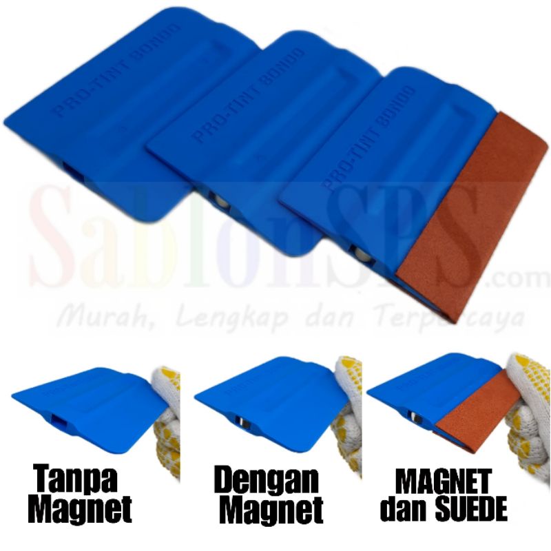 SCRAPER KAPE PRO-TINT BONDO MAGNET SUEDE ALAT PASANG STIKER