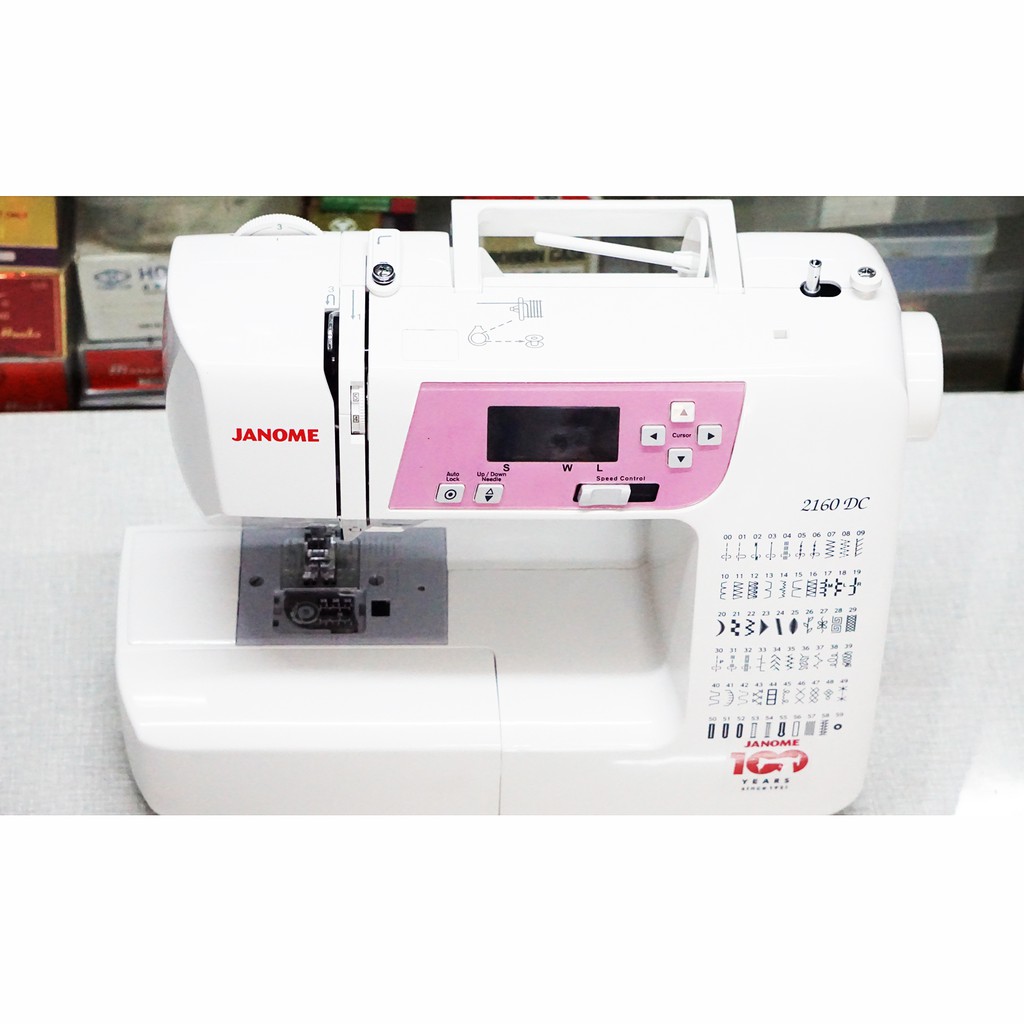 promo mesin jahit portable janome 2160dc - pink