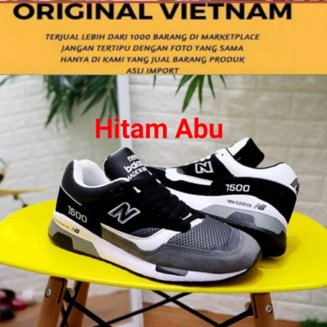 TERLARIS Sneaker Pria Batam ELIZA Darlene Casually Sneakers Putih Hitam Fullblack