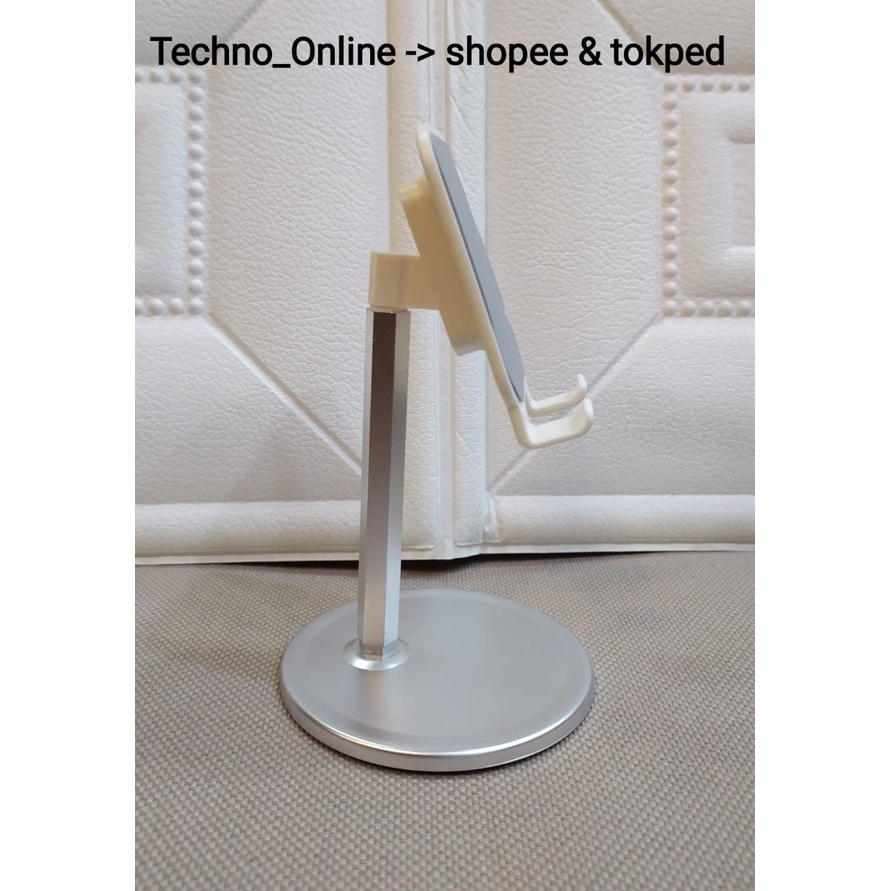 HOLDER FOLDING DESKTOP HANDPHONE STAND HP PHONE BERDIRI DI MEJA HD26 ORIGINAL BAGUS MURAH