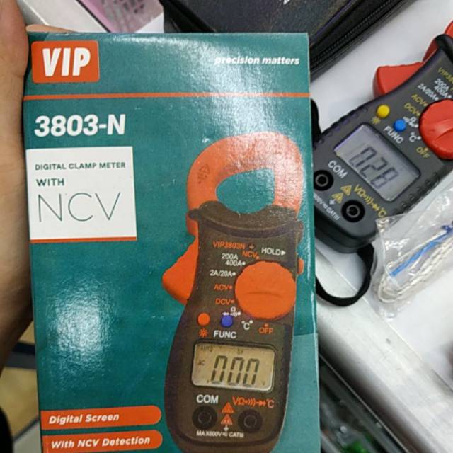 Tang ampere vip 3803 N digital tang ampere plus ncv thermometer suhu