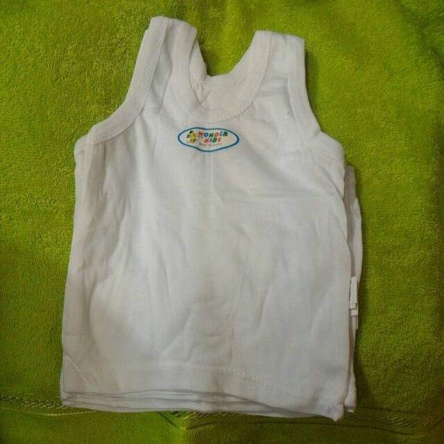 Singlet bayi putih wonder kids nice kid