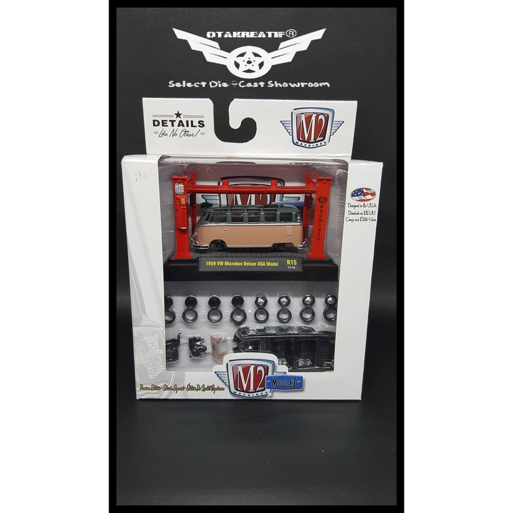 M2 Machines Model Kit 1959 VW Microbus Deluxe USA