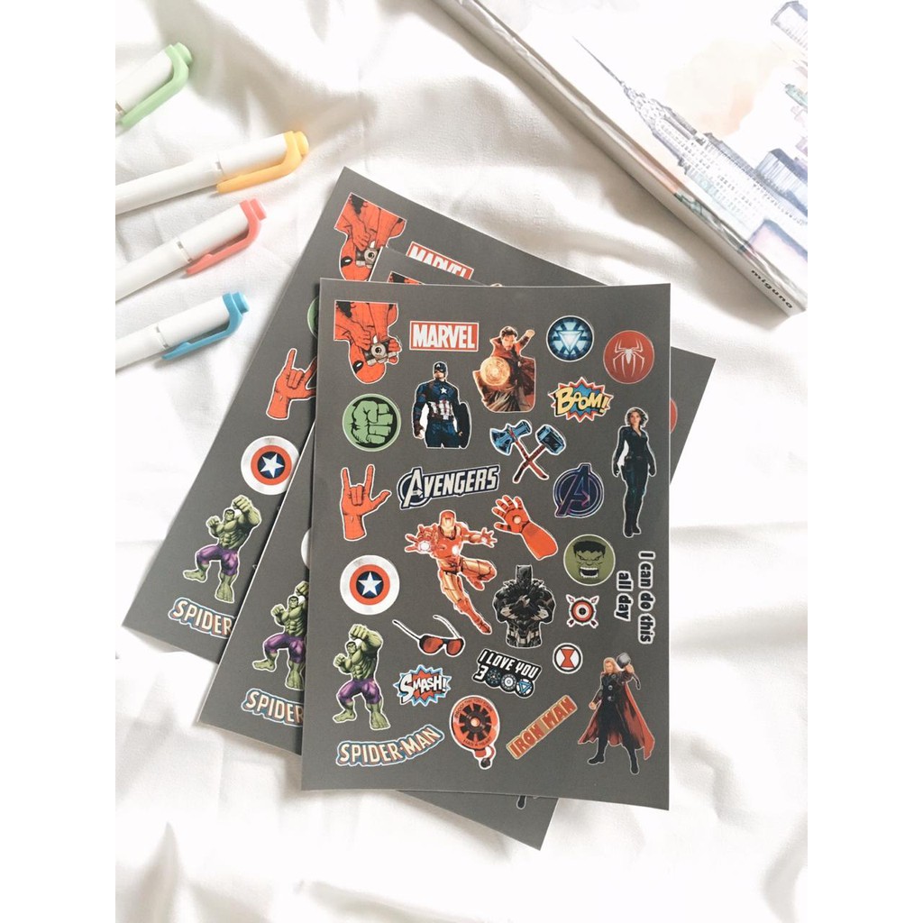 

The avengers sticker set