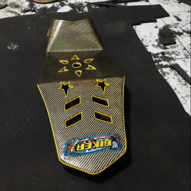 JOK VIXION NEW SLIM LUBANGMOTIF VARIASI KUNING KAIN KARBON GOLD