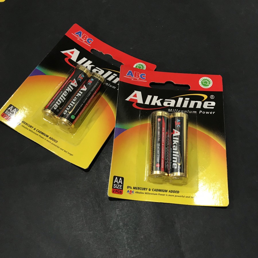 ISI 2PCS Batu Baterai Alkaline AA - 1.5 V Battery ABC Alkaline A2 - Baterai Jam Baterai Mainan